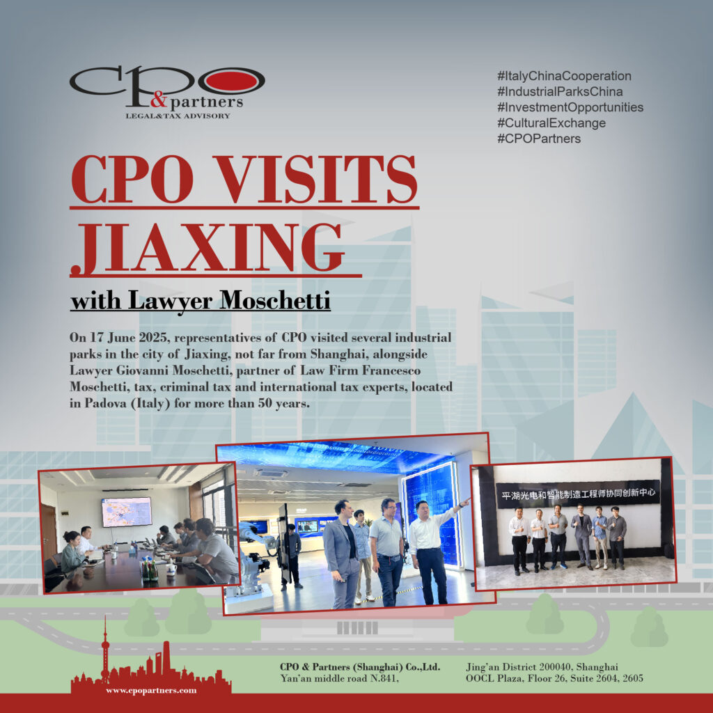 CPO in visita a Jiaxing con l’Avv. Moschetti
